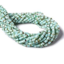 4mm Blue Peruvian Opal faceted rondelle beads 13 inch 120 pieces (ONLINE ORDER ONLY)