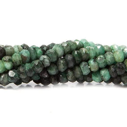 3mm Brazilian Emerald faceted rondelle Beads 13 inch 110 pieces (ONLINE ORDER ONLY)