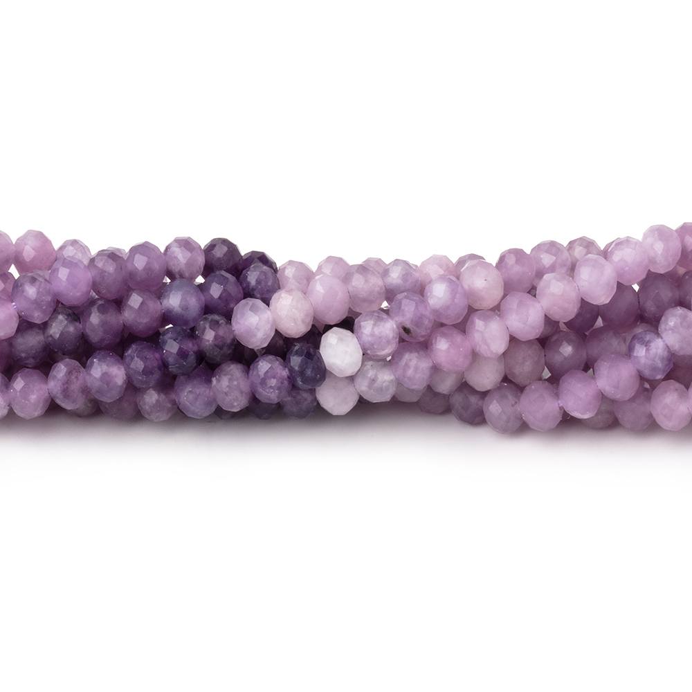 4mm Cape Amethyst Micro Faceted Rondelle Beads 12.5 inch 102 pieces (ONLINE ORDER ONLY)