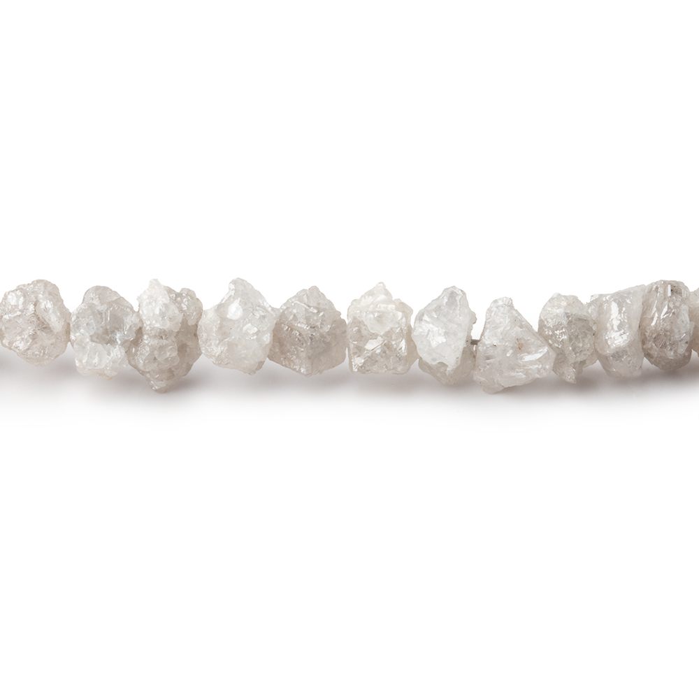4mm Grey Diamond Crystal Nugget Beads 16 inch 142 pieces (ONLINE ORDER ONLY)