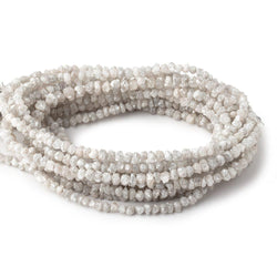 4mm Grey Diamond Crystal Nugget Beads 16 inch 142 pieces (ONLINE ORDER ONLY)