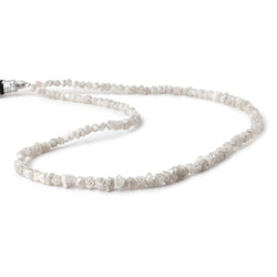 4mm Grey Diamond Crystal Nugget Beads 16 inch 142 pieces (ONLINE ORDER ONLY)