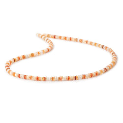 4mm Multi Color Fire Opal Plain Rondelle Beads 18 inch 290 pieces (ONLINE ORDER ONLY)