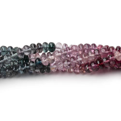 4mm Multi Color Spinel Plain Rondelle Beads 18 inch 175 pieces AAA (ONLINE ORDER ONLY)