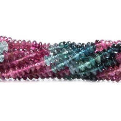 4mm Multi Color Tourmaline Plain Rondelle (ONLINE ORDER ONLY)
