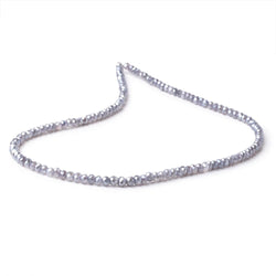 4mm Mystic Grey Moonstone Faceted Rondelle Beads 16 inch 133 pieces (ONLINE ORDER ONLY)