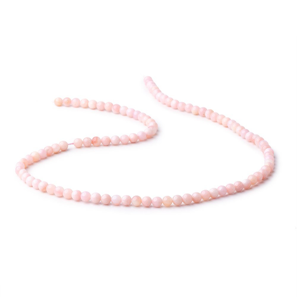4mm Pink Peruvian Opal Plain Round Beads 16 inch 100 pieces (ONLINE ORDER ONLY)