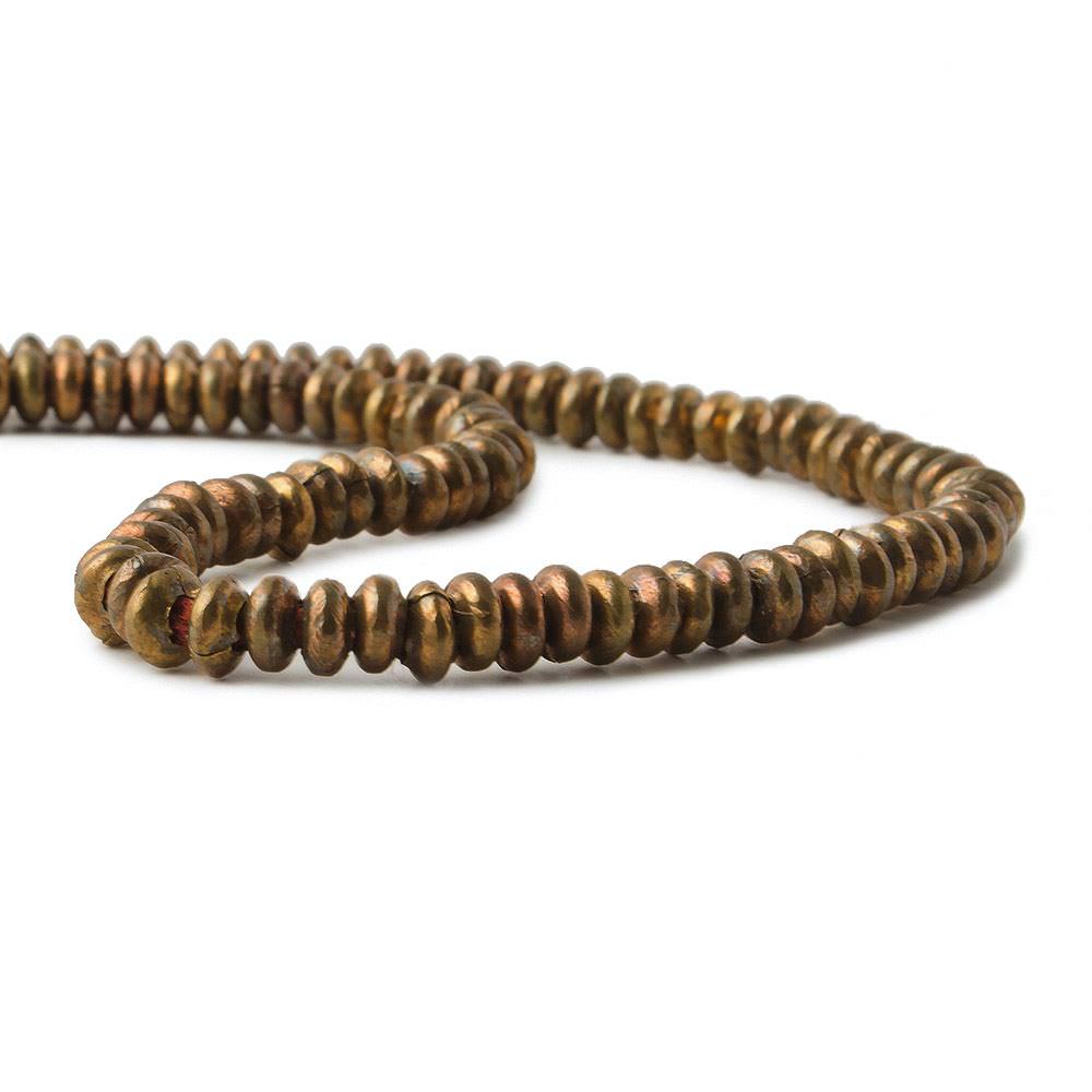 4mm Raw Copper Rondelle Beads 8 inch 89 beads (ONLINE ORDER ONLY)