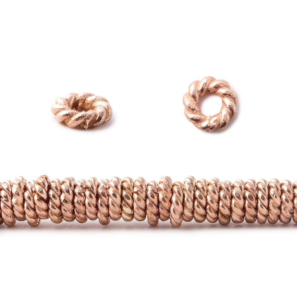 4mm Rose Gold Plated Copper Jumpring 8 inch 175 pcs (ONLINE ORDER ONLY)