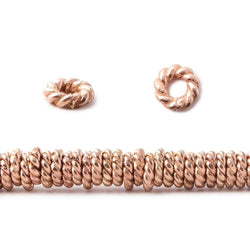 4mm Rose Gold Plated Copper Jumpring 8 inch 175 pcs (ONLINE ORDER ONLY)
