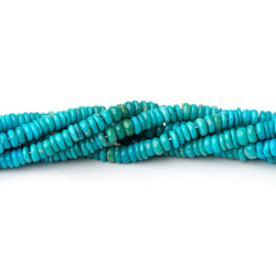 4mm Sleeping Beauty Turquoise Plain Heishi Beads 16 inch 296 pieces AA (ONLINE ORDER ONLY)