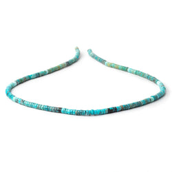4mm Sleeping Beauty Turquoise Plain Heishi Beads 18 inch 250 pieces (ONLINE ORDER ONLY)