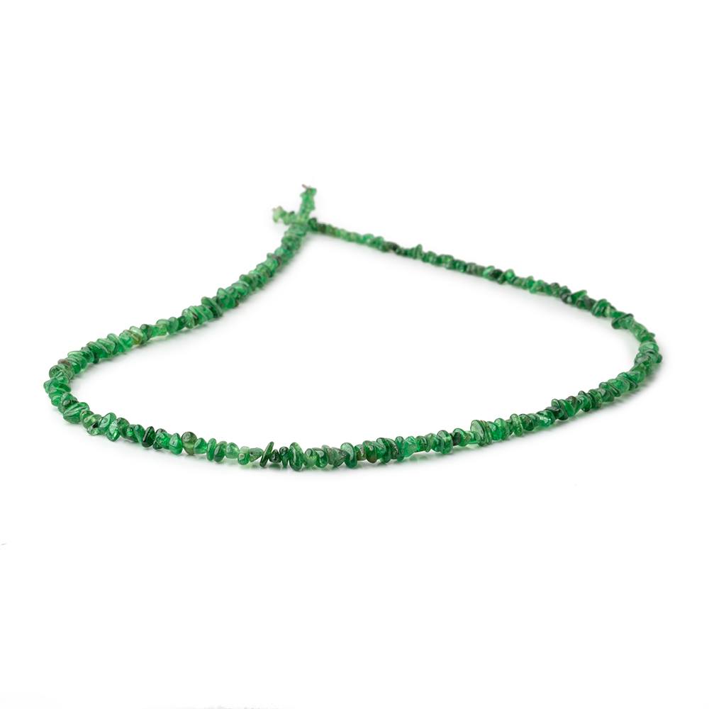 4x2-6x3mm Tsavorite Garnet Polished Chip Beads 18 inch 266 pieces (ONLINE ORDER ONLY)