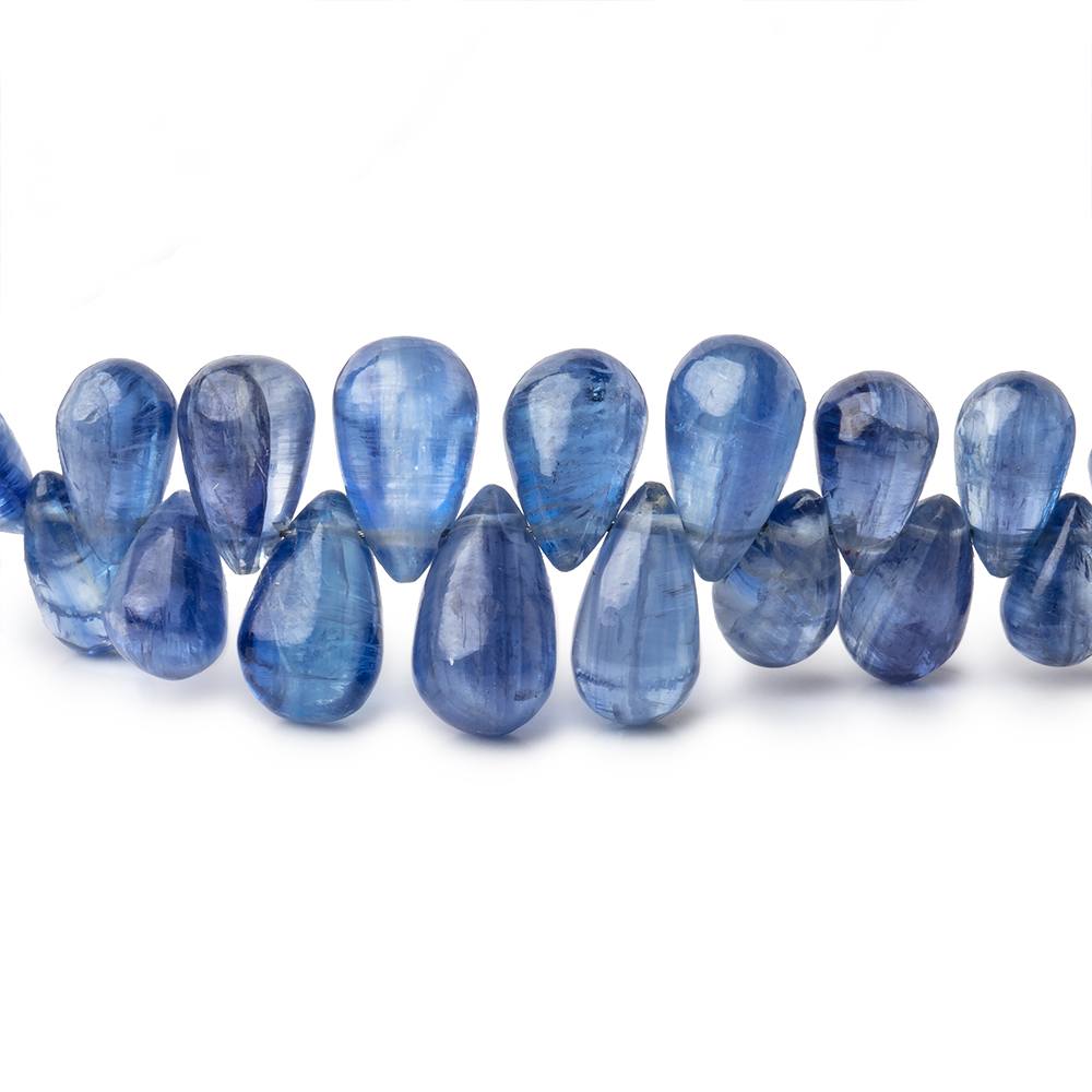 4x3-10x5mm Kyanite Plain Tear Drop Beads 10 inch 99 pieces AA (ONLINE ORDER ONLY)