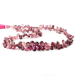5x4-12x7mm Shaded Rubellite Tourmaline faceted pears 16.5 inch 174 beads AAA (ONLINE ORDER ONLY)