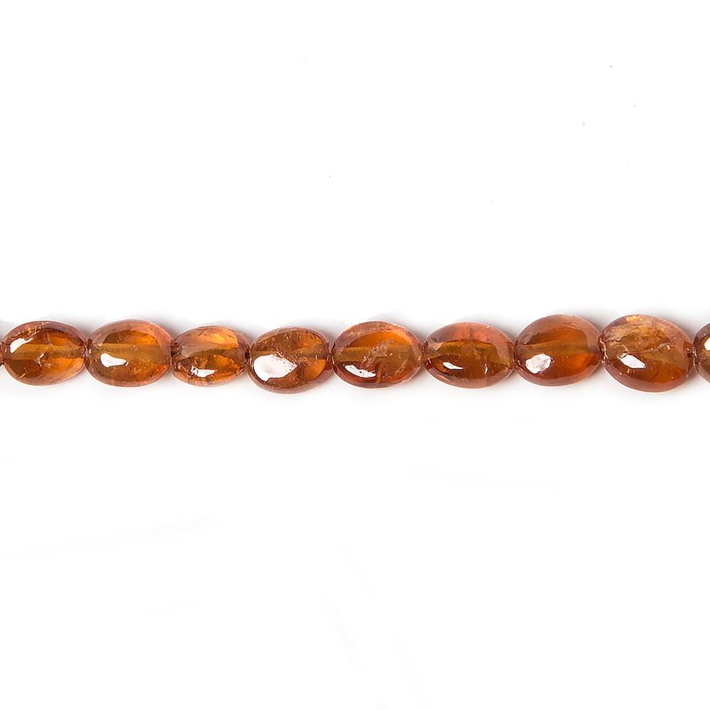 4x3-5x4mm Mandarin Garnet Straight Drill Plain Oval 14.5 inch 95 pieces (ONLINE ORDER ONLY)