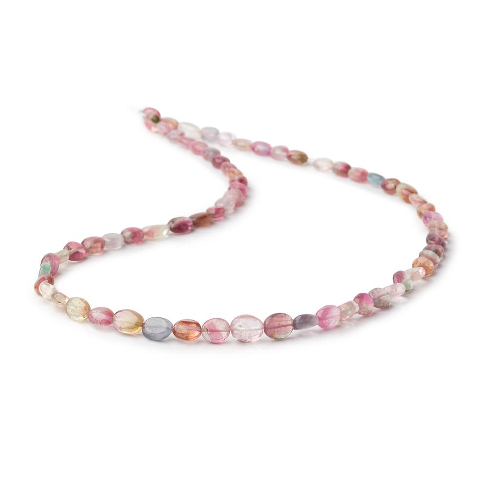 4x3-6x4mm Multi Color Tourmaline Plain Oval Beads 16 inch 67 pieces AA (ONLINE ORDER ONLY)