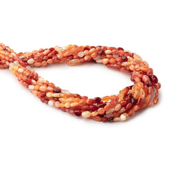 4x3-8x6mm Multi Color Fire Opal Plain Nugget Beads 18 inch 80 pieces A (ONLINE ORDER ONLY)