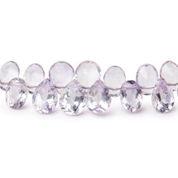 4x3-8x6mm Pink Amethyst Faceted Pear and Oval 4.5 inch 42 Beads AAA (ONLINE ORDER ONLY)