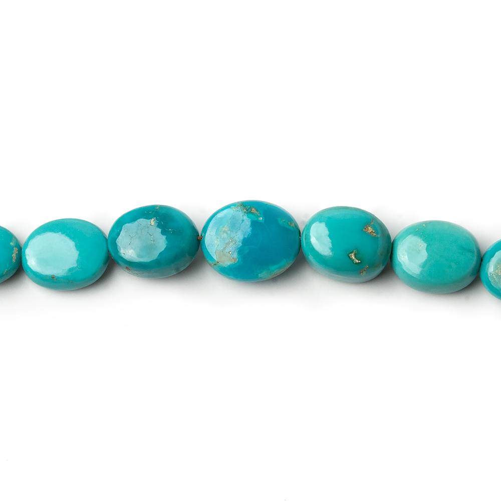 4x3-8x7mm Turquoise Plain Oval Nugget Beads 18 inch 80 pieces (ONLINE ORDER ONLY)