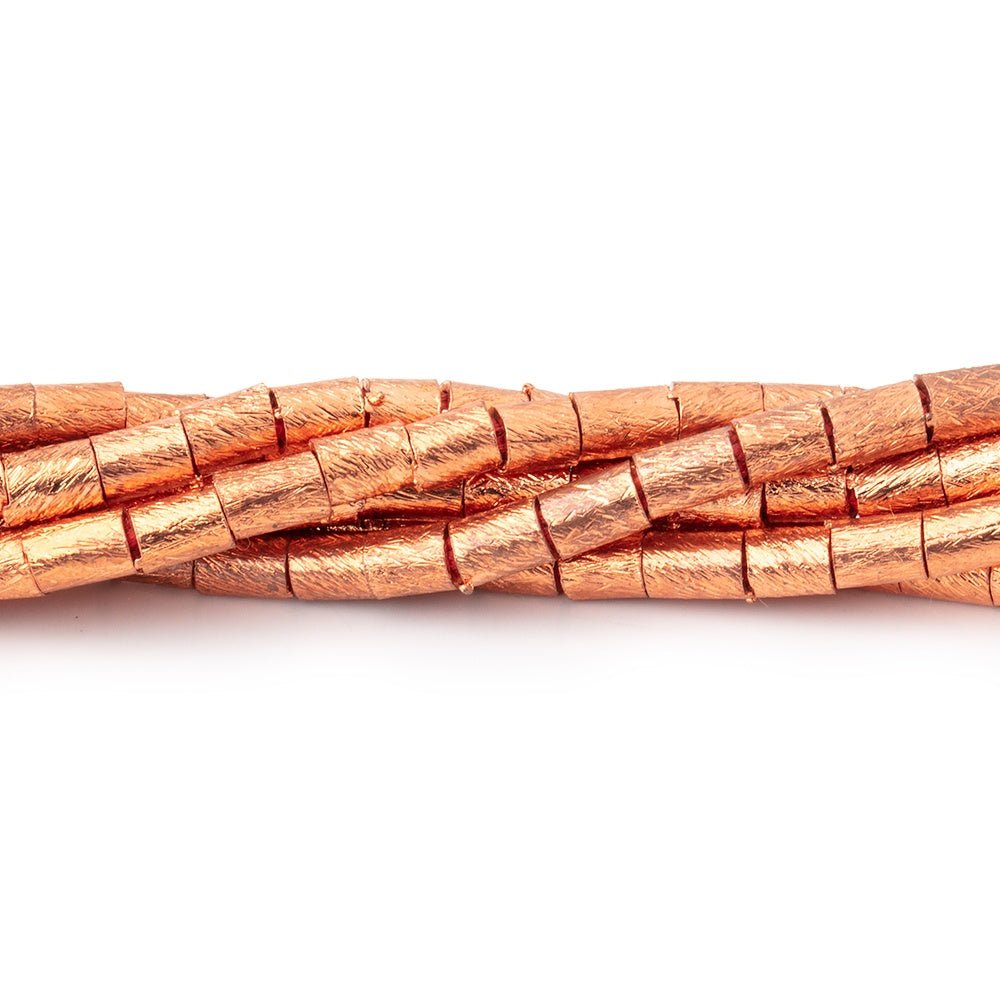 4x3mm Brushed Tube Beads 8 inch 48 pieces (ONLINE ORDER ONLY)