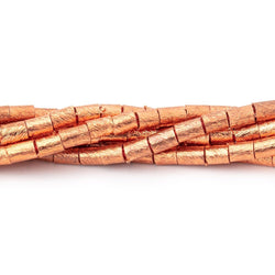 4x3mm Brushed Tube Beads 8 inch 48 pieces (ONLINE ORDER ONLY)