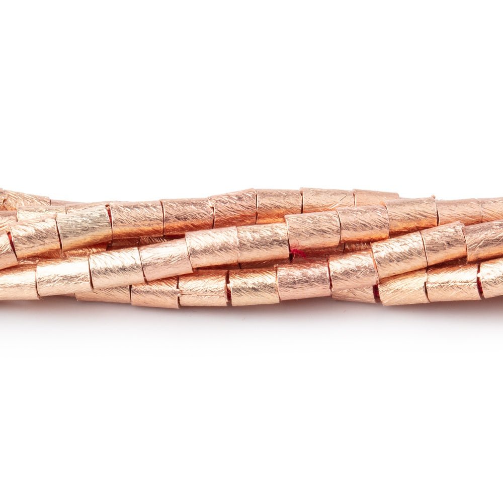 4x3mm Brushed Tube Beads 8 inch 48 pieces (ONLINE ORDER ONLY)