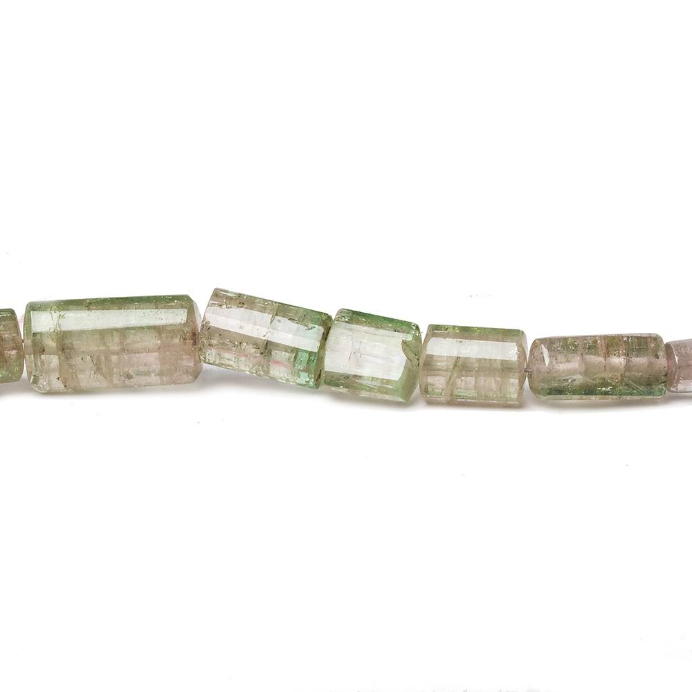 4x4-12x7mm Watermelon Tourmaline plain tube beads 16 inch 50 pieces A Grade (ONLINE ORDER ONLY)