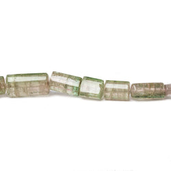 4x4-12x7mm Watermelon Tourmaline plain tube beads 16 inch 50 pieces A Grade (ONLINE ORDER ONLY)