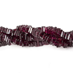 5mm Rhodolite Garnet Plain Square Heshi 16 inch 246 beads (ONLINE ORDER ONLY)