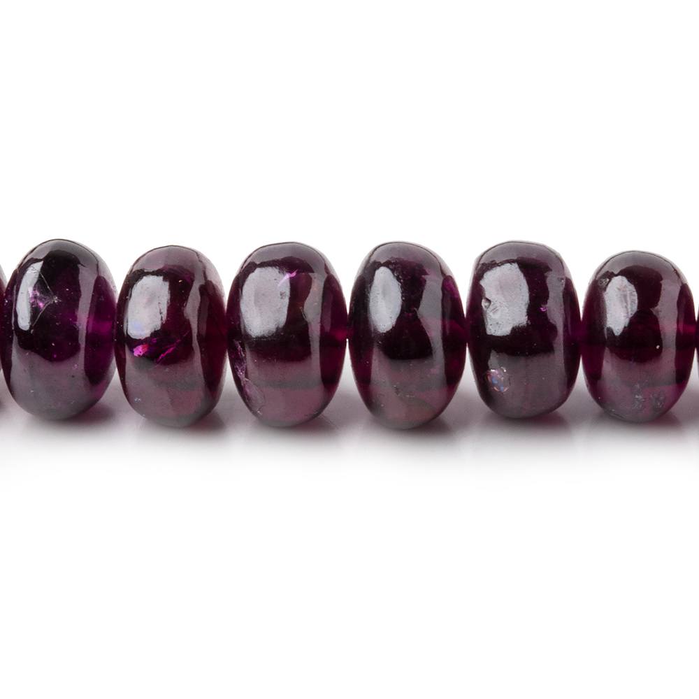 5-10mm Rhodolite Garnet Plain Rondelle Beads 18 inch 100 pieces AA (ONLINE ORDER ONLY)