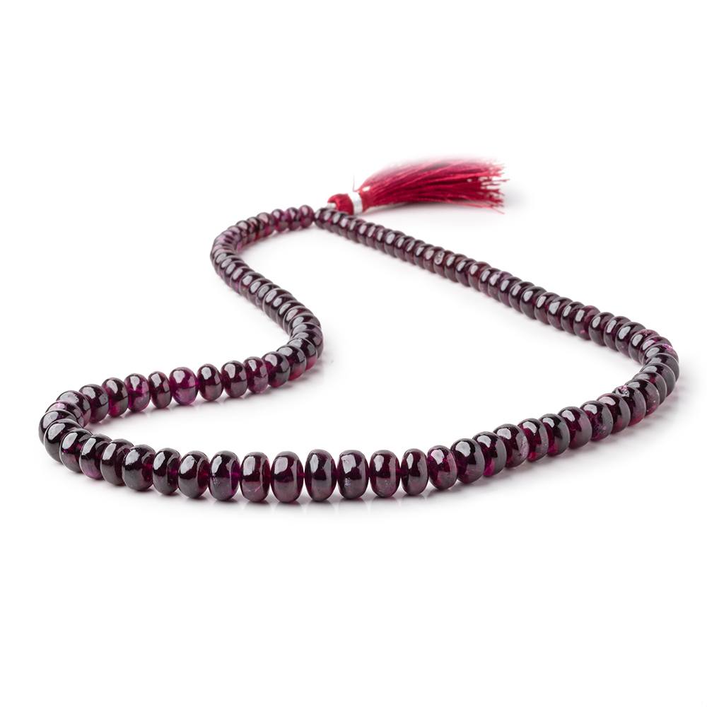 5-10mm Rhodolite Garnet Plain Rondelle Beads 18 inch 100 pieces AA (ONLINE ORDER ONLY)