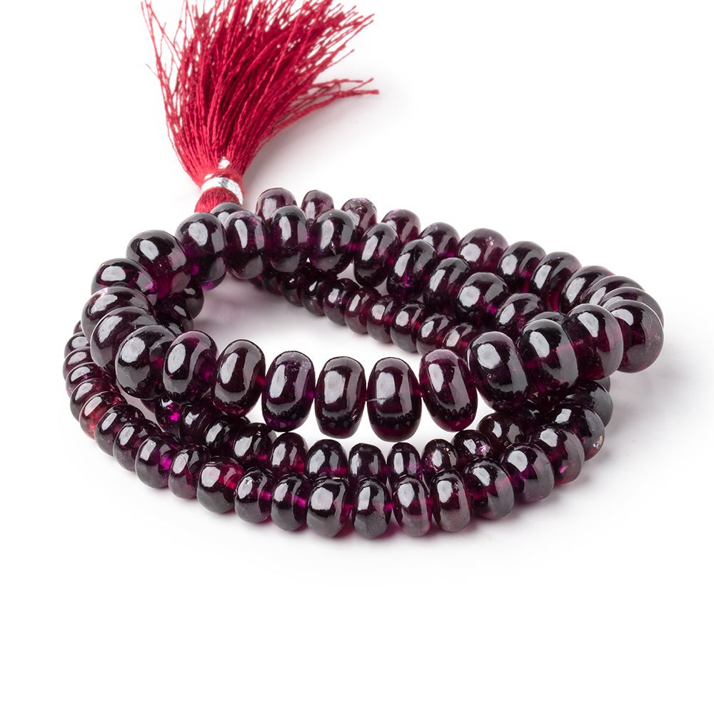 5-10mm Rhodolite Garnet Plain Rondelle Beads 18 inch 100 pieces AA (ONLINE ORDER ONLY)