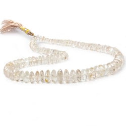 5-11.5mm Precious Topaz Faceted Rondelle Beads 16 inch 125 beads  AA Grade (ONLINE ORDER ONLY)