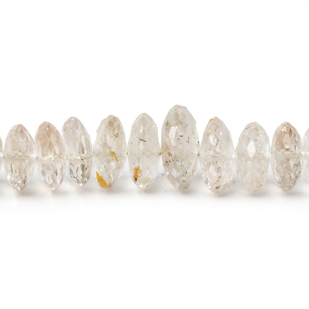 5-11.5mm Precious Topaz Faceted Rondelle Beads 16 inch 125 beads  AA Grade (ONLINE ORDER ONLY)