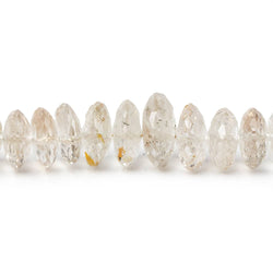 5-11.5mm Precious Topaz Faceted Rondelle Beads 16 inch 125 beads  AA Grade (ONLINE ORDER ONLY)
