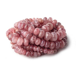 5-12.5mm Strawberry Quartz Plain Rondelle Beads 18 inch 88 pieces (ONLINE ORDER ONLY)