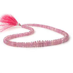 5-12mm Ruby German Faceted Rondelle Beads 16 inch 122 pieces (ONLINE ORDER ONLY)