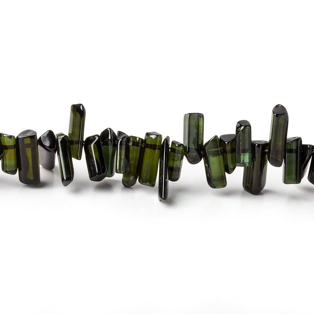 5-13mm Green Tourmaline Natural Crystal Top Drilled 180 pcs (ONLINE ORDER ONLY)