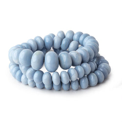 5-13mm Owyhee Denim Blue Opal Plain Rondelle Beads 18 inch 88 pieces (ONLINE ORDER ONLY)