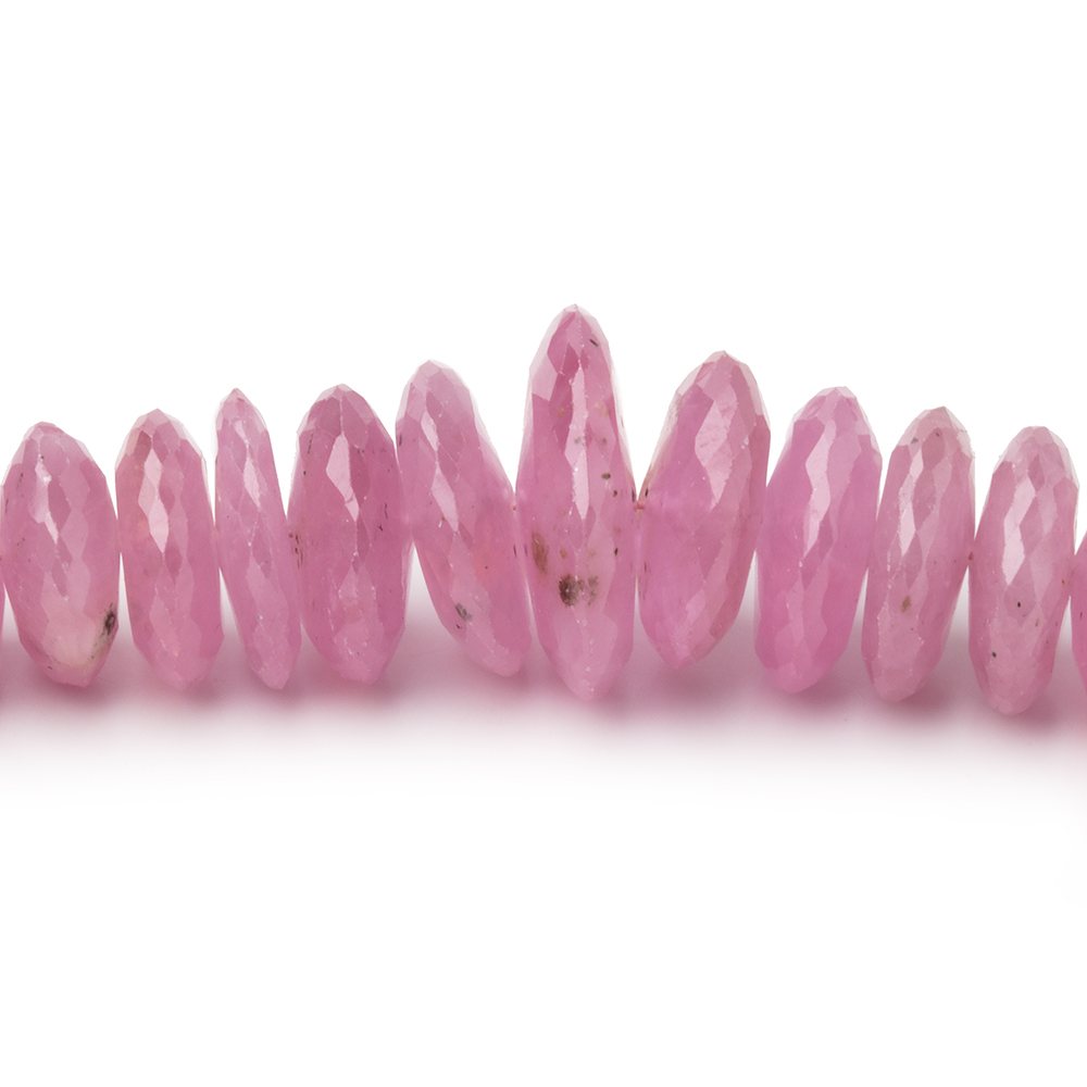 5-15mm Ruby German Faceted Rondelles 16 inch 118 Beads (ONLINE ORDER ONLY)