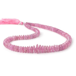 5-15mm Ruby German Faceted Rondelles 16 inch 118 Beads (ONLINE ORDER ONLY)