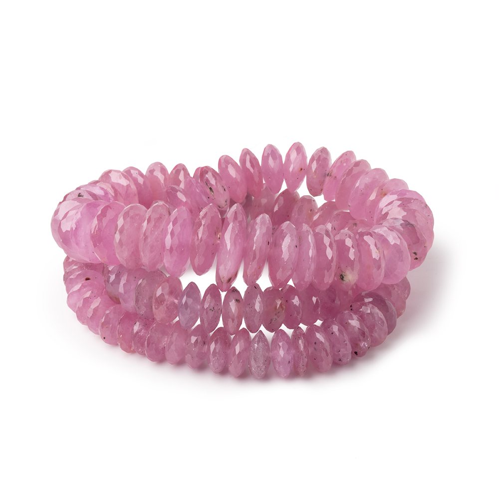 5-15mm Ruby German Faceted Rondelles 16 inch 118 Beads (ONLINE ORDER ONLY)