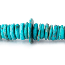 5-12mm Sleeping Beauty Turquoise Faceted Heishi Beads 16 inch 184 pieces AA (ONLINE ORDER ONLY)