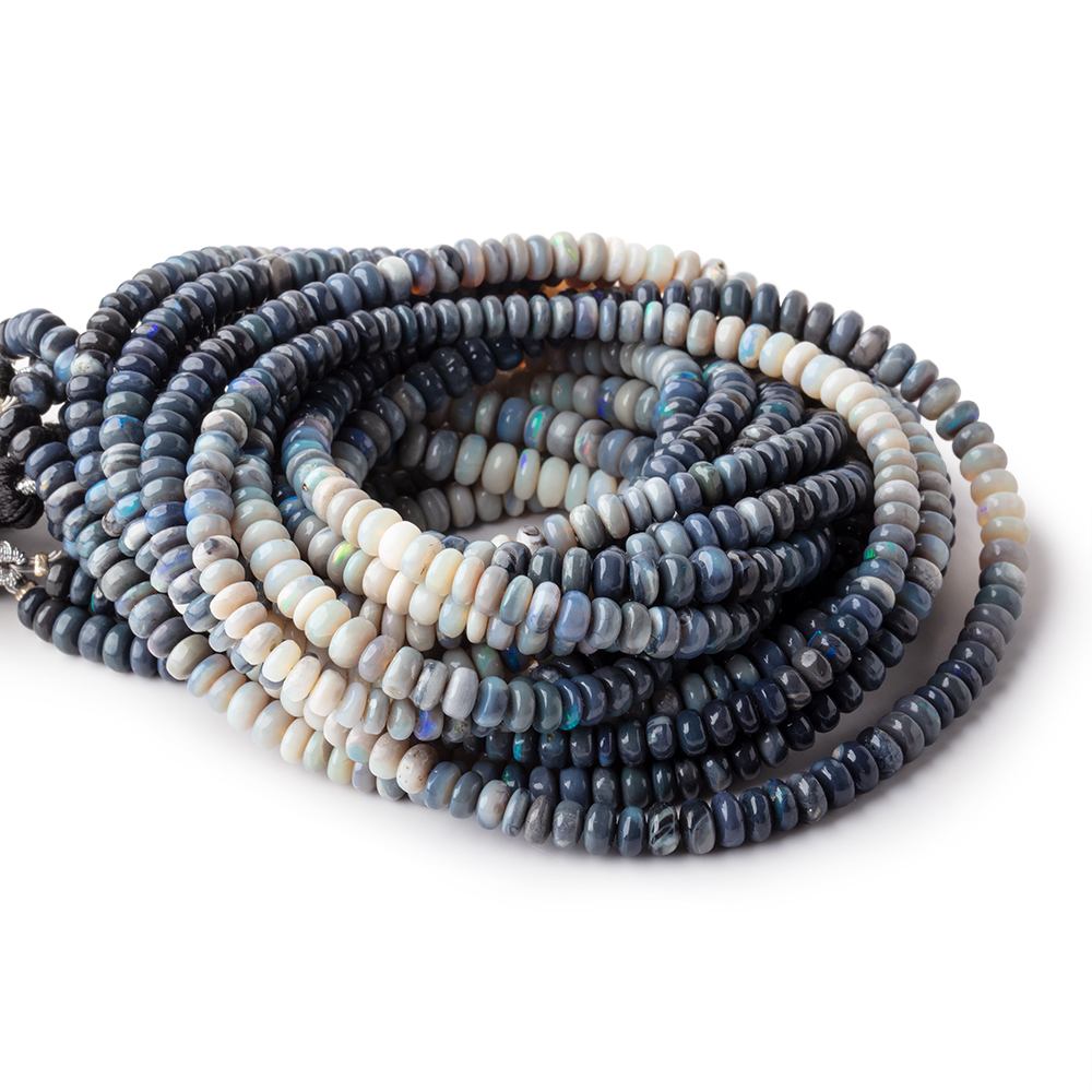5-5.5mm Australian Opal Plain Rondelle Beads 16 inch 145 pieces AA (ONLINE ORDER ONLY)