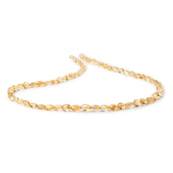 5-6.5mm Citrine Checkerboard Faceted Oval 16 inch 65 Beads (ONLINE ORDER ONLY)