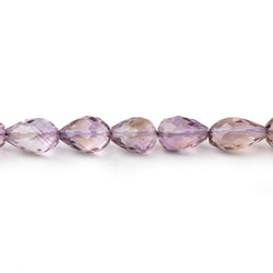 6x9 Amethyst Straight Drilled Faceted Tear Drop Beads 15.5 inch 44 pieces (ONLINE ORDER ONLY)