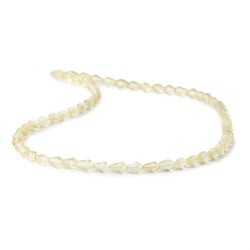 5-6mm Lemon Quartz Straight Drilled Faceted Tear Drop Beads 14 inch 60 pieces (ONLINE ORDER ONLY)