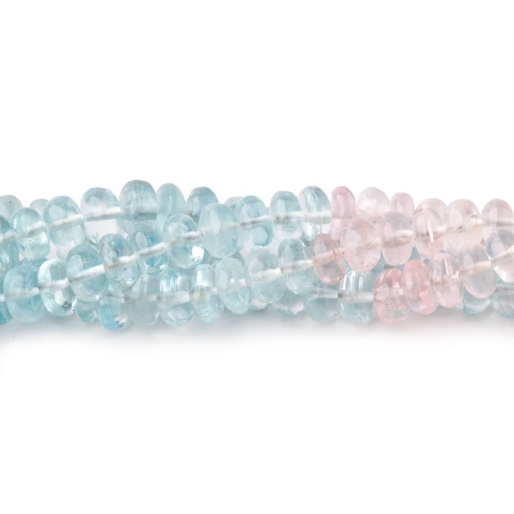 5-6mm Multi Color Beryl Plain Rondelle Beads 18 inch 145 pieces AA (ONLINE ORDER ONLY)