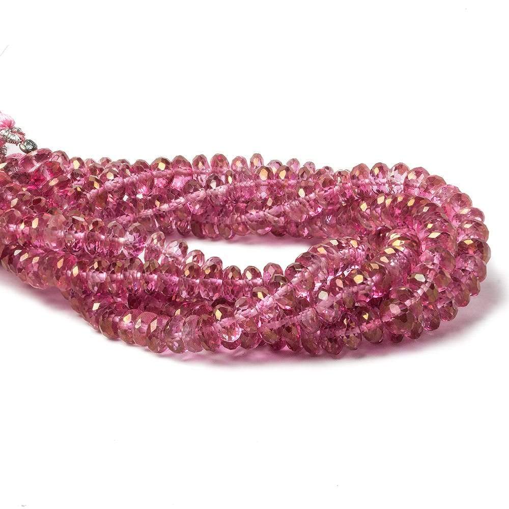 5-6mm Mystic Pink Topaz Faceted Rondelle Beads 8 inch 60 beads (ONLINE ORDER ONLY)